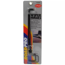 RoadPro V-9009B Black Windshield Wiper Huggies, (Pack of 2)