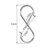 VIPITH S-Shaped Hooks, Large, S-Hooks, No Falling, Silver, Set of