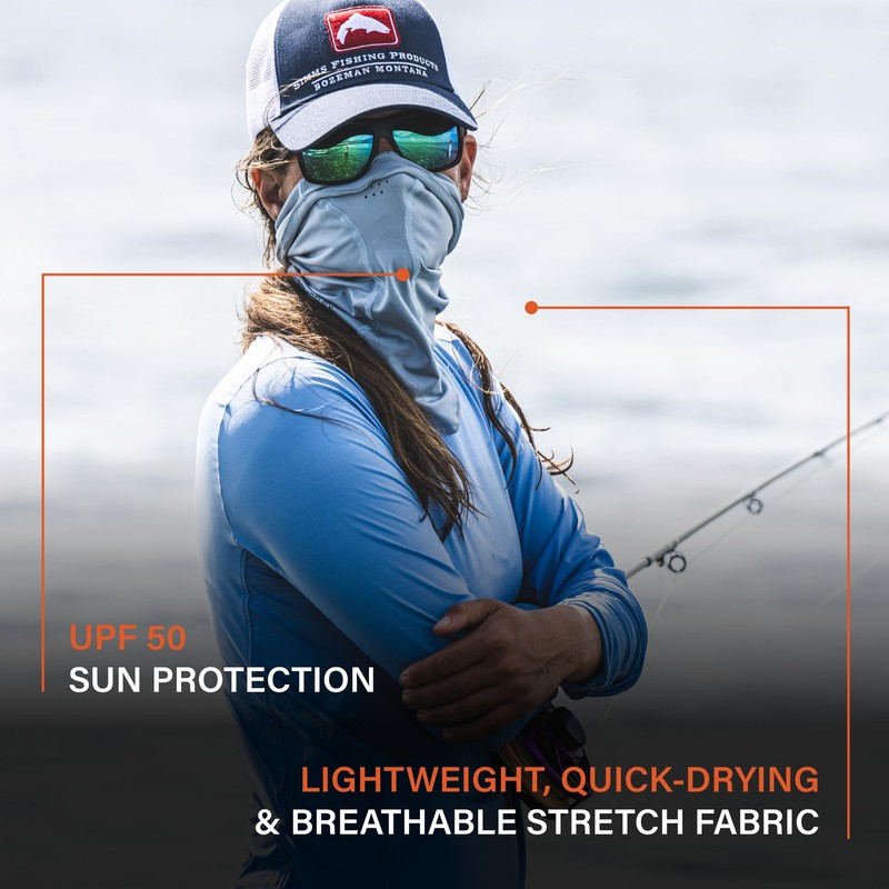 Simms UPF 50+ SunGaiter - Advanced Protective Neck Gaiter with