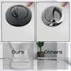 Toilet Flush Button, Black Toilet Push Button Flush Replacement, ABS