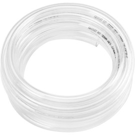 Eastrans 100ft x 1/8" ID Clear Vinyl Tubing, Flexible Hybrid PVC Tubing Hose, Lightweight Plastic Tube UV Chemical Resistant Vinyl Hose, BPA Free and Non Toxic