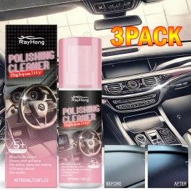 Unbranded 1-3x Polishing Cleaner Cars Interior Car Interior Detailer & Cleaner 100ml - 1Set (1 Spray +1 Towel )
