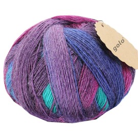 golo Wool Yarn for Hand Knitting Rainbow Ball Crochet Yarn (MQ-6018, 550yd)