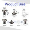 SHSMPXOY 20 Set Chicago Screws Posts for Leather Rivets M5*8mm