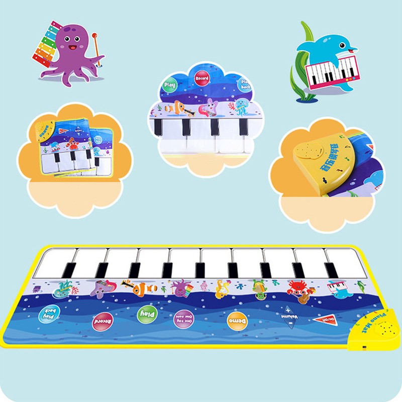 Ocean World Musical Mat Light Touch Sensitive Foldable Ocean World