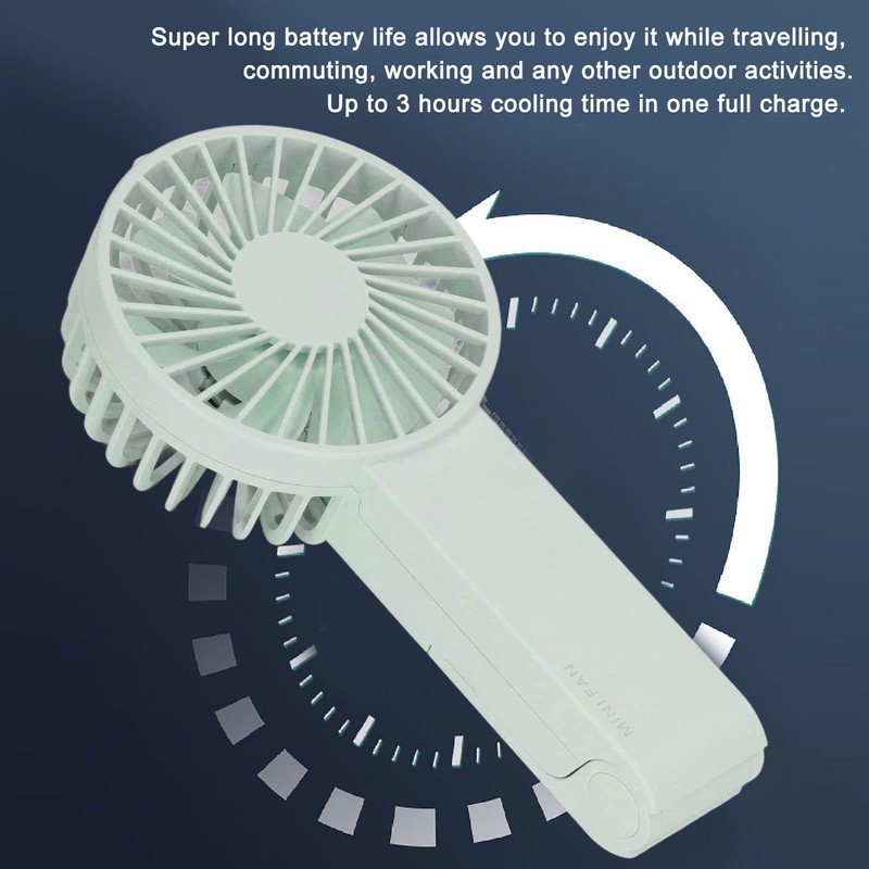 Mini Handheld Fan Foldable Portable Fan USB Rechargeable Fan For