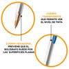 BIC, Bolígrafo de Punto Mediano, Pluma Clásica, Cristal Dura +,