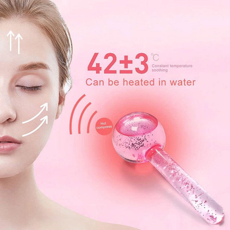 2 Pcs Ice Roller Facial Ice Globes Cooling Face Ice