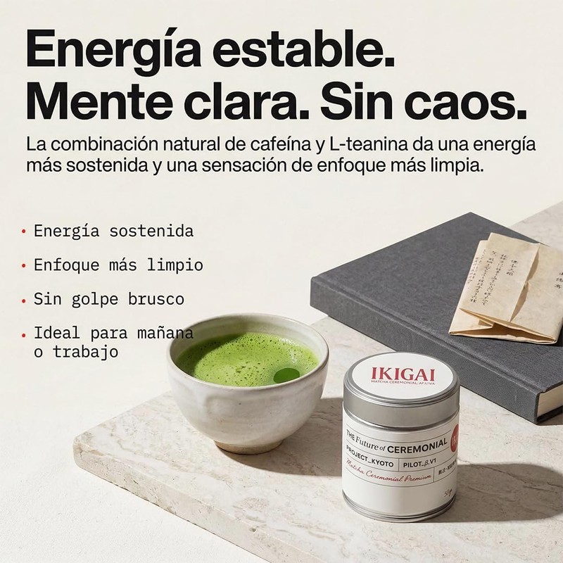 Ikigai Matcha Ceremonial PROJECT_KYOTO Matcha de Primera Cosecha Grado Ceremonial