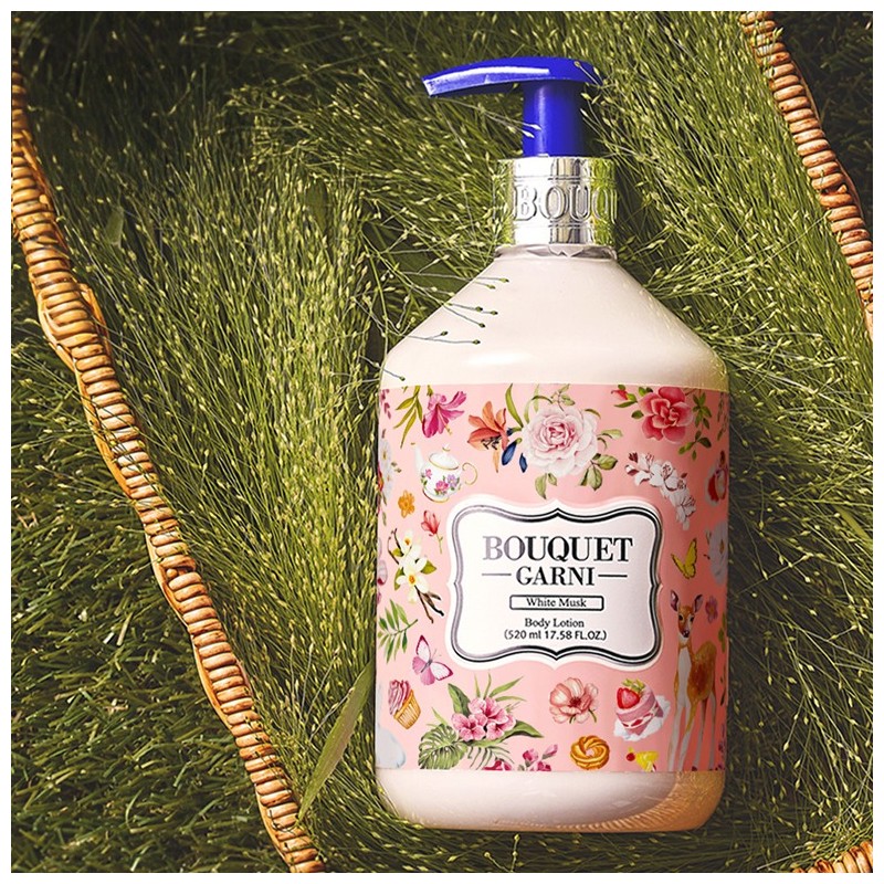 Bouquet Garni White Musk Body Shower + Body Lotion Set,