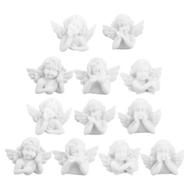 EXCEART 40pcs Mini Angel Statue and Figurines Decorative Resin Angel Wing Sculpture Table Centerpiece Decoration for DIY Craft Catholic Religious 2. 6X3. 1CM