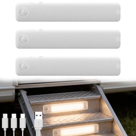 ALDST RV Step Lights 24 LED Rechargeable Motion Sensor 3 Pack