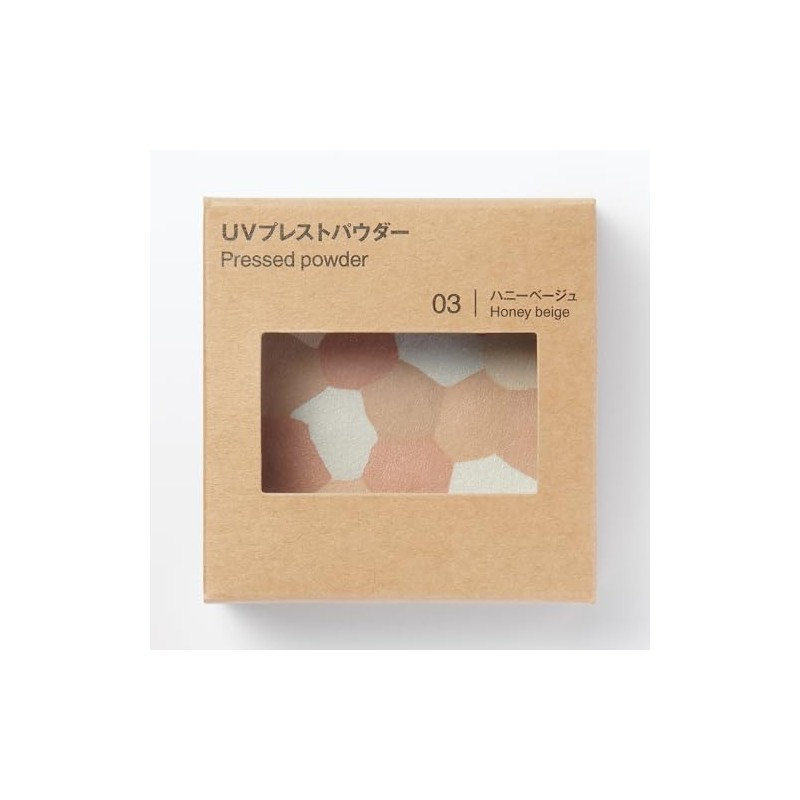 MUJI OAP53A4S UV Pressed Powder Honey Beige SPF33 PA+++ 0.3
