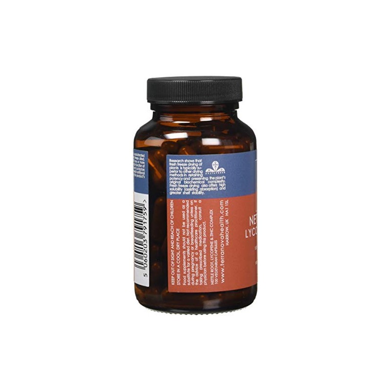 TERRANOVA Nettle Root Lycopene & Zinc Complex - 100 Vegicaps