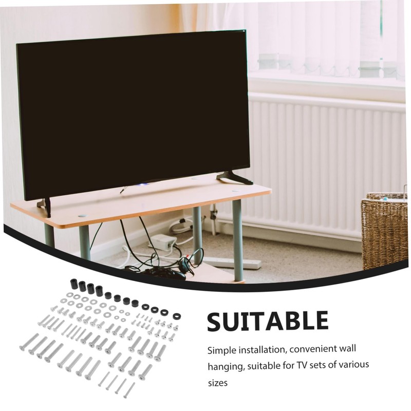 TEHAUX 88pcs Tv Mounting Screw Kit Heavy Duty Wall Mount