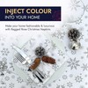 Christmas Napkin - Cotton Napkins for Christmas-Themed Dining Table Setting