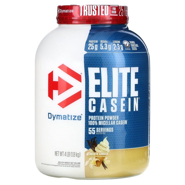 Elite Casein Smooth Vanilla 4 lb (1.8 kg) / 엘리트 카제인 부드러운 바닐라 4 lb (1.8 kg)