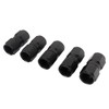 5PCS 10AN Fitting Adapter Black Female Straight Swivel Aluminum Alloy