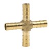 sourcing map Hose Nozzle Brass Hose Connector 8 mm 4