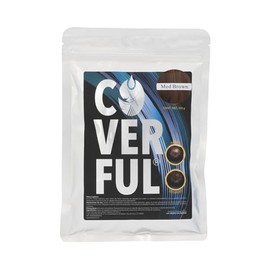 Fibra Capilar Coverful Premium 100 Gramos Para Cubrir Calvicie, Canas y Dar Volumen Al Cabello (Cafe medio)