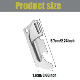 3 PCS Mini Can Opener Military Bottle Opener Stainless Steel Camping Tin Opener Portable Multi-Purpose Can Opener for Home Outdoor Camping