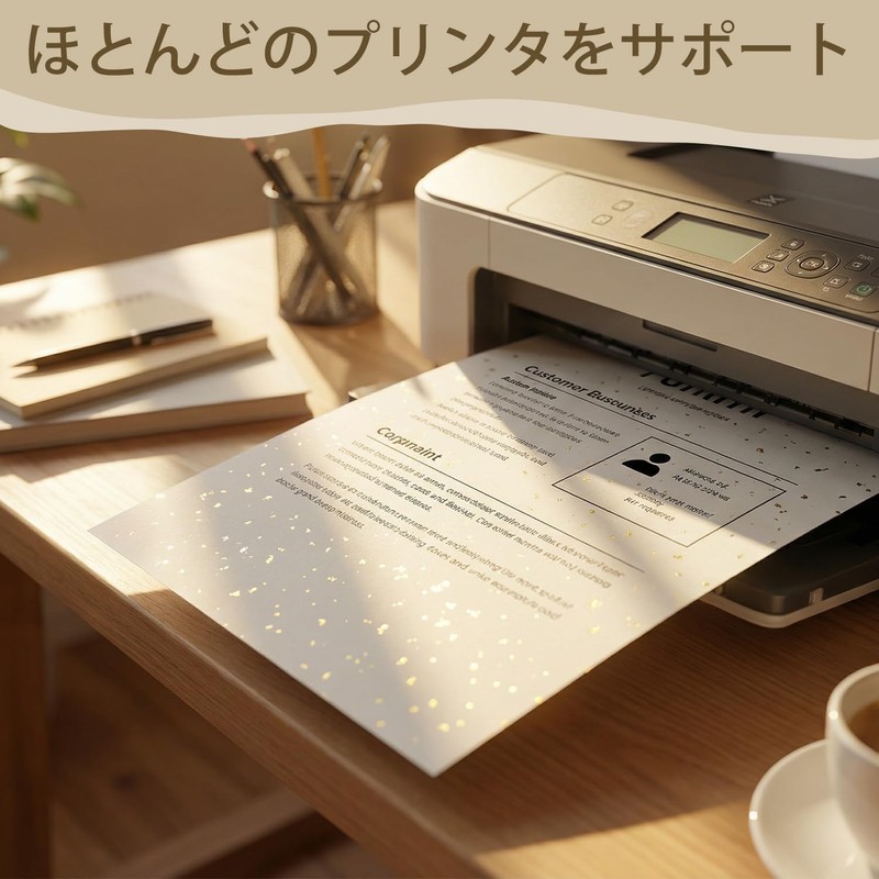 Acidea A4 A4 Awards Paper, A4 Single-Sided Gold Foil, Premium