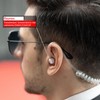 TechSide Midland Transparent 2 Pin Pneumatic Headset Microphone | for
