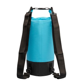 Dry Bag Waterproof Backpack for Outdoor Activities, Camping, Hiking, Fishing and Kayaking (Blue-Black, 10L)