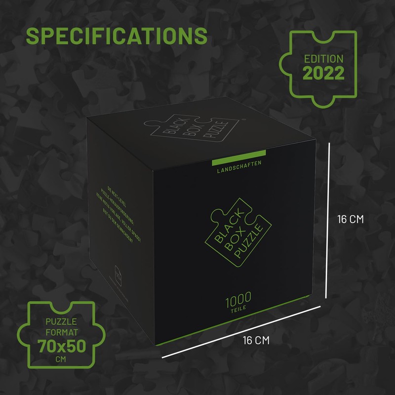 Misu Games Black Box Puzzle Without Template, Jigsaw Puzzles for