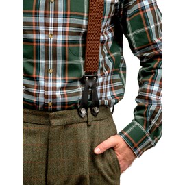 6 Pack of Clip On Buttons for Braces in Presentation Box - Brass