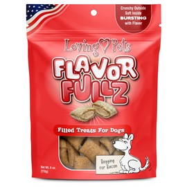 Loving Pets Flavorfullz Filled Treats for Dogs, Bacon 6 oz.