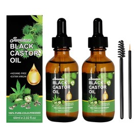 Aceite De Ricino,crecimiento De Pestañas, Cejas, Cabello 2pc