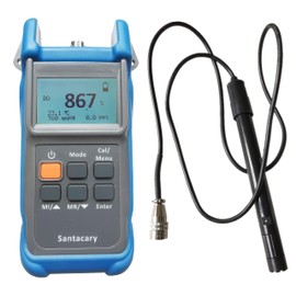 Portable Dissolved Oxygen DO Meter Handheld Water Quality Tester with 2 Point Manual Calibration, 0.0-50.0 mg/L, 0.1 mg/L Resolution