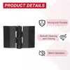 sourcing map Black Plastic Hinges, Acrylic Hinges Small Hinge 35