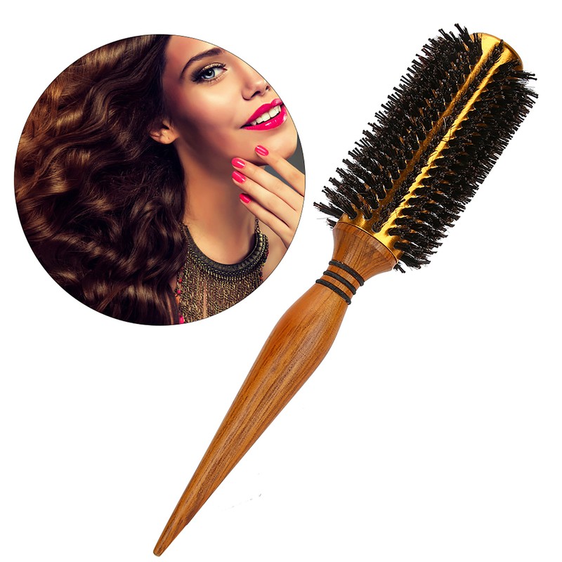 Professional Curling Hair Brush Straight Hairbang Anti-Static Round Hairbrush Hairdressing