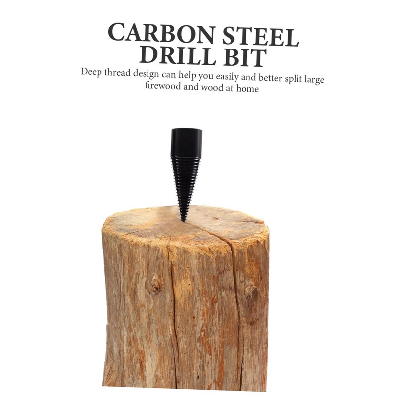SHINEOFI 1 Set Firewood Drill Bit Set Wood Splitter Kit