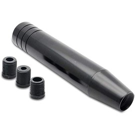 Universal Aluminium Gear Knob, LanCo Gear Knob Aluminium Alloy with a Length of 18 cm, Black