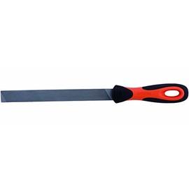 Bahco 4-144-08-2-2"Ergo Cut 2 Mill Saw Flat File with Handle, Grey/Black/Orange, 200 x 20 x 2.5 mm