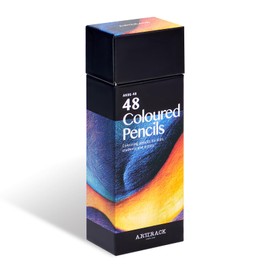 Hopesky 48 Colors Colored Pencils - Art Drawing Pencils with Soft Oil-Based Cores for Adult Coloring Books, Pre-sharpened Art Supplies for Drawing Sketching Blending