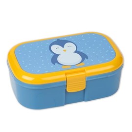 Lutz Mauder Children's Lunch Box with Compartments, Penguin Lunch Box Children's Lunch Box, Snack Box, Nursery, School, Nursery, Preschool, Travel, Picnic