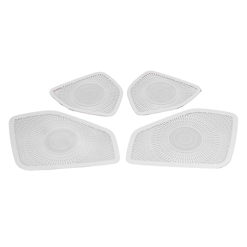 Car Door Speaker Cover Stainless Steel Speaker Grille Trim Replacement