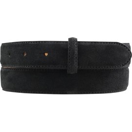 BELTINGER Suede Belt without Buckle 3.0 cm | Suede Leather Belt for Men and Women 30 mm | Suede Belt, black