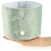 com-four® 3 x Easter Planter, Easter Nest with Easter Bunny