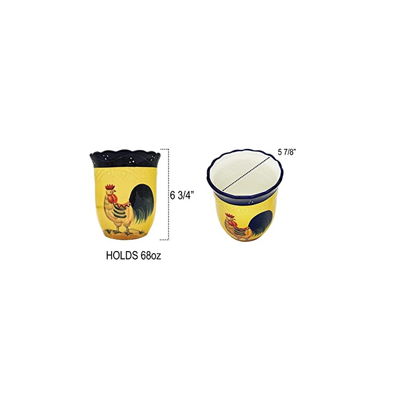 ACK Utensil Holder, Utensil Crock, Modern Kitchen Decor, Kitchen Storage