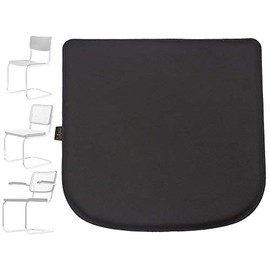 Luxflair Seat Cushion for Breuer Thonet 80-S32-S43-S64 Seat Cover Genuine Leather Black