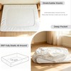 BISELINA Deep Pocket Fitted Sheet 100% Washed Cotton King Size,