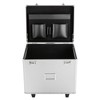 GDAE10 Rolling File Box with Lock, Aluminum Alloy Document Box