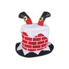 HENBRANDT W00 104 Chimney Hat with Santa Legs, Red