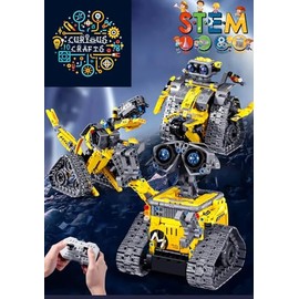 3 in 1 Kids Remote Building robot STEM Technology Building Blocks Set Toys APP Remote Construction Blocks Engineering Robot Ages 6-14 DIY Erector Sets for Boys and Girls-520 PCS