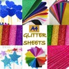 EliteKoopers 10 pcs Multi A4 Glitter Foam Sheets for Christmas